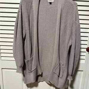Universal Thread Women's Gray Open-Front Cardigan